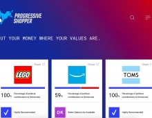 Screen grab of Progressive Shopper